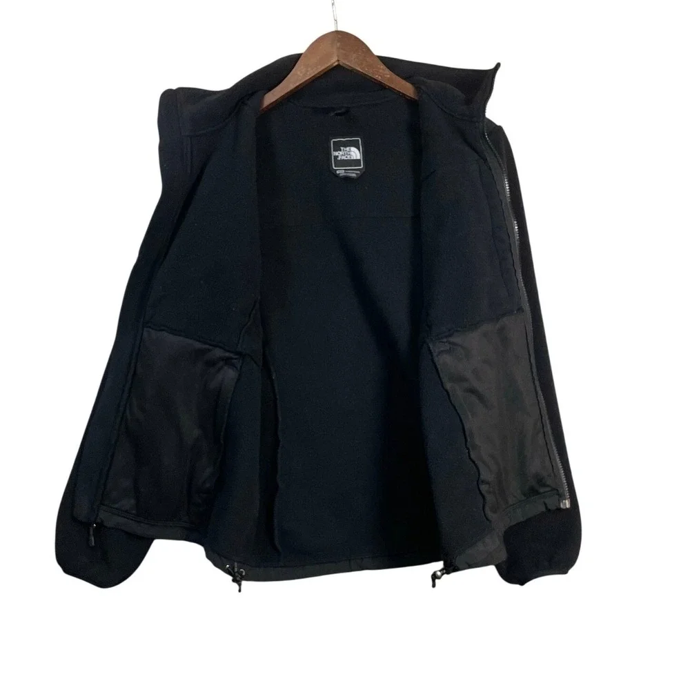 The North Face Womens Denali Jacket M Black Polartec Fleece Full Zip Outdoor